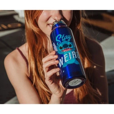 Silver Buffalo Disney Lilo & Stitch "Stay Weird" Stainless Steel Water Bottle | 27 Ounces 5 Silver Buffalo Disney Lilo & Stitch "Stay Weird" Stainless Steel Water Bottle | 27 Ounces - Image 3