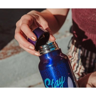 Silver Buffalo Disney Lilo & Stitch "Stay Weird" Stainless Steel Water Bottle | 27 Ounces 6 Silver Buffalo Disney Lilo & Stitch "Stay Weird" Stainless Steel Water Bottle | 27 Ounces - Image 4