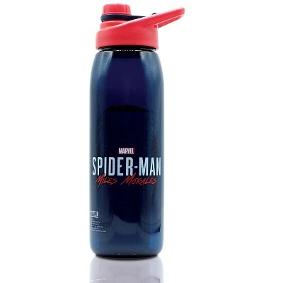 Silver Buffalo Marvel Spider-Man Miles Morales Plastic Water Bottle | Holds 28 Ounces 3 Silver Buffalo Marvel Spider-Man Miles Morales Plastic Water Bottle | Holds 28 Ounces