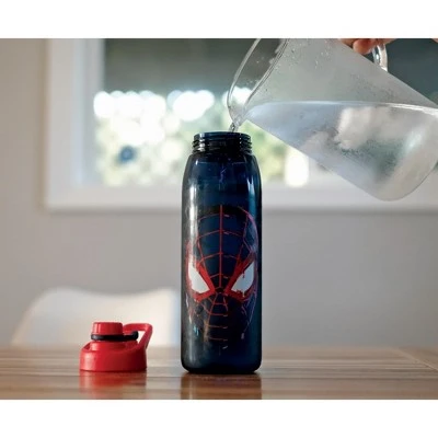 Silver Buffalo Marvel Spider-Man Miles Morales Plastic Water Bottle | Holds 28 Ounces 5 Silver Buffalo Marvel Spider-Man Miles Morales Plastic Water Bottle | Holds 28 Ounces - Image 3