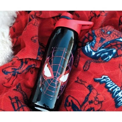 Silver Buffalo Marvel Spider-Man Miles Morales Plastic Water Bottle | Holds 28 Ounces 7 Silver Buffalo Marvel Spider-Man Miles Morales Plastic Water Bottle | Holds 28 Ounces - Image 5