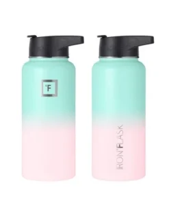 IRON FLASK 32oz Wide Mouth Sports Water Bottle - 3 Lids, Leak Proof, Double Walled Vacuum Insulated Bubble Gum -Water Bottles Shop unnamed file 4332