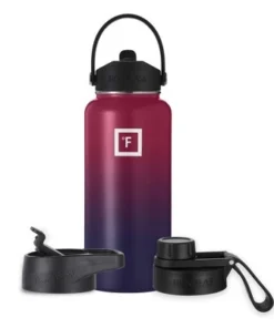 IRON FLASK 32oz Wide Mouth Sports Water Bottle - 3 Lids, Leak Proof, Double Walled Vacuum Insulated Bubble Gum -Water Bottles Shop unnamed file 4334