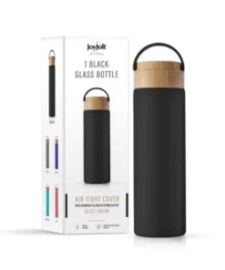 JoyJolt Glass Water Bottle with Carry Strap & Non Slip Silicone Sleeve - 20 oz - Black 13 JoyJolt Glass Water Bottle with Carry Strap & Non Slip Silicone Sleeve - 20 oz - Black -Water Bottles Shop unnamed file 4355