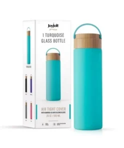 JoyJolt Glass Water Bottle with Carry Strap & Non Slip Silicone Sleeve - 20 oz - Turquoise 13 JoyJolt Glass Water Bottle with Carry Strap & Non Slip Silicone Sleeve - 20 oz - Turquoise -Water Bottles Shop unnamed file 4361
