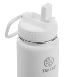 Takeya 22oz Actives Insulated Stainless Steel Water Bottle with Straw Lid Blush