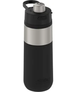 Thermos 18 oz Guardian Stainless Steel Water Bottle - Matte Steel/Espresso Black