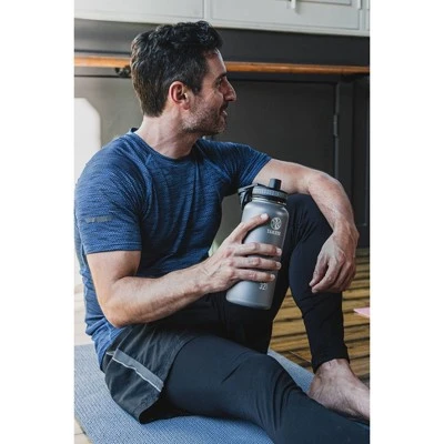 Takeya 32oz Originals Insulated Stainless Steel Water Bottle with Spout Lid - Graphite 6 Takeya 32oz Originals Insulated Stainless Steel Water Bottle with Spout Lid - Graphite - Image 4