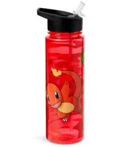 Just Funky Pokemon Charmander 16oz Water Bottle - BPA-Free Reusable Drinking Bottles
