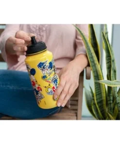 Just Funky Sonic The Hedgehog Sticker Bomb Large Plastic Water Bottle | Holds 32 Ounces -Water Bottles Shop unnamed file 4679