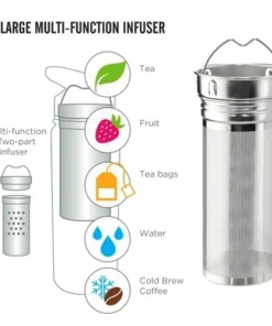 Grosche CHICAGO STEEL Insulated Tea Infusion Travel Flask -Water Bottles Shop unnamed file 471