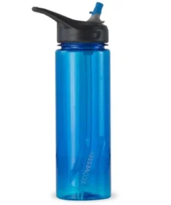 EcoVessel 24oz Wave Tritan Plastic Water Bottle with Straw Top Boulder Blue -Water Bottles Shop unnamed file 4755