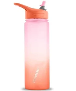 EcoVessel 24oz Wave Tritan Plastic Water Bottle with Straw Top Boulder Blue -Water Bottles Shop unnamed file 4756