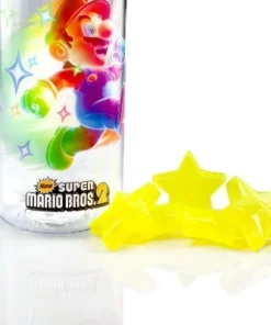 Just Funky Super Mario Bros 6-Inch Plastic Water Bottle | Super Star Ice Cubes -Water Bottles Shop unnamed file 4760