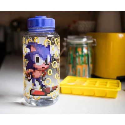 Just Funky Sonic The Hedgehog Gold Rings Plastic Water Bottle | Holds 32 Ounces 5 Just Funky Sonic The Hedgehog Gold Rings Plastic Water Bottle | Holds 32 Ounces - Image 3