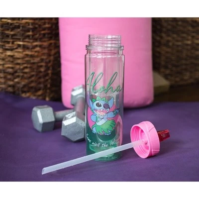 Disney Silver Buffalo Lilo & Stitch "Aloha" Double Wall Tritan Water Bottle | Holds 18 Ounces 4 Disney Silver Buffalo Lilo & Stitch "Aloha" Double Wall Tritan Water Bottle | Holds 18 Ounces - Image 2