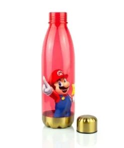 Just Funky Super Mario Bros Red Plastic Water Bottle | 20 oz -Water Bottles Shop unnamed file 4879