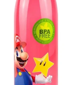 Just Funky Super Mario Bros Red Plastic Water Bottle | 20 oz -Water Bottles Shop unnamed file 4881