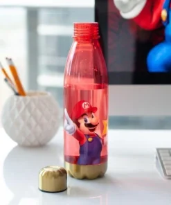 Just Funky Super Mario Bros Red Plastic Water Bottle | 20 oz -Water Bottles Shop unnamed file 4882