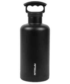 FIFTY/FIFTY 64oz Tank Growler 3 Finger Grip Cap Matte Black -Water Bottles Shop unnamed file 5073