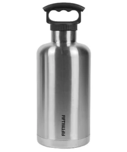 FIFTY/FIFTY 64oz Tank Growler 3 Finger Grip Cap Matte Black -Water Bottles Shop unnamed file 5075
