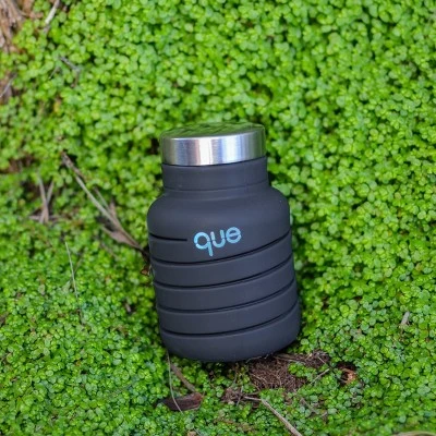 12oz que Bottle Metallic Charcoal 4 12oz que Bottle Metallic Charcoal - Image 2