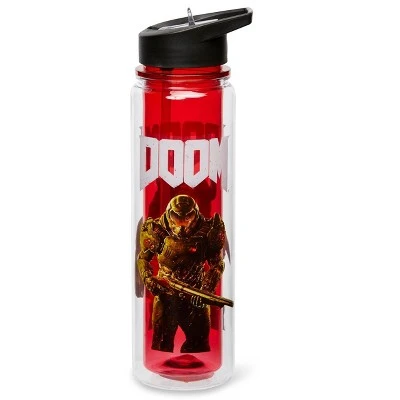 Just Funky DOOM Cyberdemon 16oz Double Walled Plastic Water Bottle 3 Just Funky DOOM Cyberdemon 16oz Double Walled Plastic Water Bottle