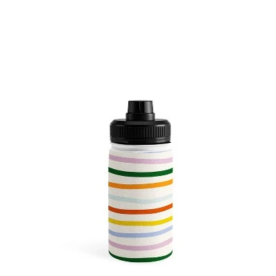 Lane And Lucia Retro Rainbow Stripe Water Bottle - Society6 3 Lane And Lucia Retro Rainbow Stripe Water Bottle - Society6