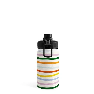 Lane And Lucia Retro Rainbow Stripe Water Bottle - Society6 4 Lane And Lucia Retro Rainbow Stripe Water Bottle - Society6 - Image 2