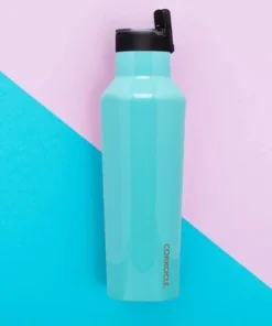 Corkcicle Classic 20 Ounce Canteen Triple Insulated Stainless Steel Water Bottle with Screw Cap and Extra Wide Mouth, Gloss Turquoise -Water Bottles Shop unnamed file 558