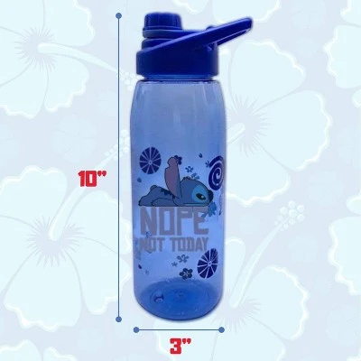 Disney Lilo & Stitch Not Today 28-Ounce Plastic Water Bottle w/ Screw Lid 5 Disney Lilo & Stitch Not Today 28-Ounce Plastic Water Bottle w/ Screw Lid - Image 3