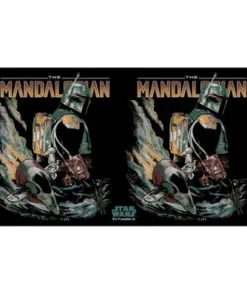 Star Wars The Mandalorian Retro Logo Stainless Steel Water Bottle