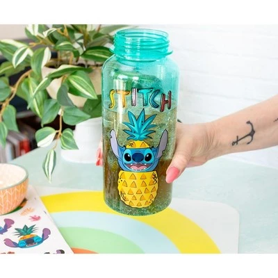 Silver Buffalo Disney Lilo & Stitch Pineapple 32-Ounce Twist Spout Water Bottle And Sticker Set 4 Silver Buffalo Disney Lilo & Stitch Pineapple 32-Ounce Twist Spout Water Bottle And Sticker Set - Image 2