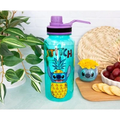 Silver Buffalo Disney Lilo & Stitch Pineapple 32-Ounce Twist Spout Water Bottle And Sticker Set 7 Silver Buffalo Disney Lilo & Stitch Pineapple 32-Ounce Twist Spout Water Bottle And Sticker Set - Image 5