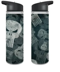 Marvel Universe The Punisher Skull 24oz Plastic Water Bottle
