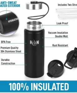 Hydration Nation Thermo Stainless Steel Vacuum Insulated Water Bottle -Water Bottles Shop unnamed file 5661
