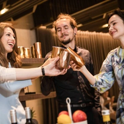 Zak Designs 13oz Fractal Double Wall Stainless Steel DOF Tumbler Rose Gold 4 Zak Designs 13oz Fractal Double Wall Stainless Steel DOF Tumbler Rose Gold - Image 2