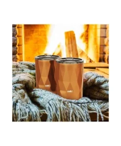 Zak Designs 13oz Fractal Double Wall Stainless Steel DOF Tumbler Rose Gold 11 Zak Designs 13oz Fractal Double Wall Stainless Steel DOF Tumbler Rose Gold -Water Bottles Shop unnamed file 569