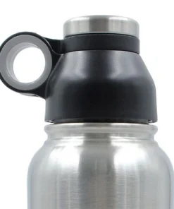 Brentwood GeoJug 40oz Stainless Steel Vacuum Insulated Water Bottle in Black