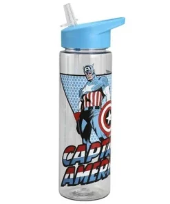 Marvel Comic Book Captain America 24 oz. UV Plastic Water Bottle 7 Marvel Comic Book Captain America 24 oz. UV Plastic Water Bottle -Water Bottles Shop unnamed file 5729