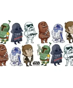 Star Wars Doodle Character Grid Stainless Steel Water Bottle