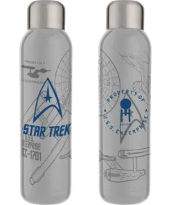 Star Trek Series U.S.S. Enterprise Symbol 22 Oz. Stainless Steel Water Bottle