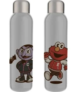 Sesame Street Elmo & The Count Characters 22 Oz. Stainless Steel Water Bottle