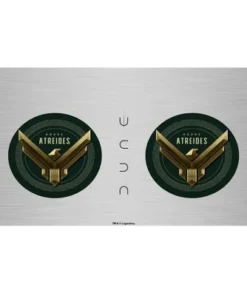 Dune House Atreides Gold Logo Stainless Steel Water Bottle