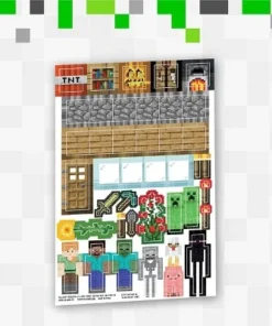 Paladone Products Ltd. Minecraft 21 Ounce Plastic Water Bottle and Stickers -Water Bottles Shop unnamed file 5920