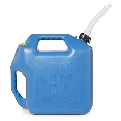 WEDCO 82300G Water Container,5 gal.,Blue,14-3/4 in. H 4 WEDCO 82300G Water Container,5 gal.,Blue,14-3/4 in. H - Image 2