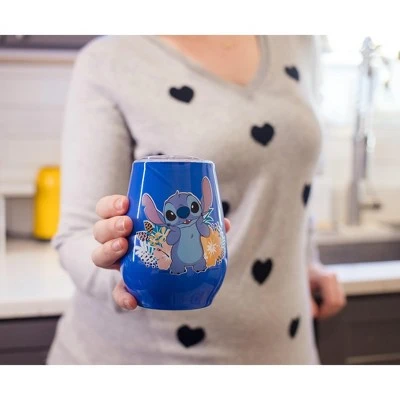 Silver Buffalo Disney Lilo & Stitch 10oz Stainless Steel Tumbler w/ Lid 4 Silver Buffalo Disney Lilo & Stitch 10oz Stainless Steel Tumbler w/ Lid - Image 2