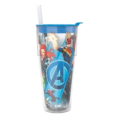 Zak Designs 16oz Double-Wall Insulation Travel Tumbler Plastic with Lid and Straw 7 Zak Designs 16oz Double-Wall Insulation Travel Tumbler Plastic with Lid and Straw - Image 5