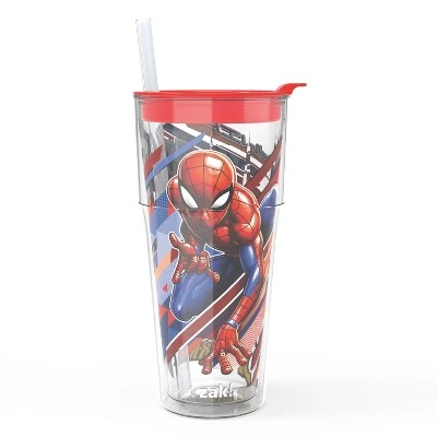Zak Designs 16oz Double-Wall Insulation Travel Tumbler Plastic with Lid and Straw 10 Zak Designs 16oz Double-Wall Insulation Travel Tumbler Plastic with Lid and Straw - Image 8