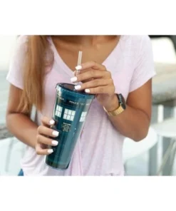 Seven20 Doctor Who TARDIS 20oz Tumbler Travel Cup w/ Lid and Straw 11 Seven20 Doctor Who TARDIS 20oz Tumbler Travel Cup w/ Lid and Straw -Water Bottles Shop unnamed file 693
